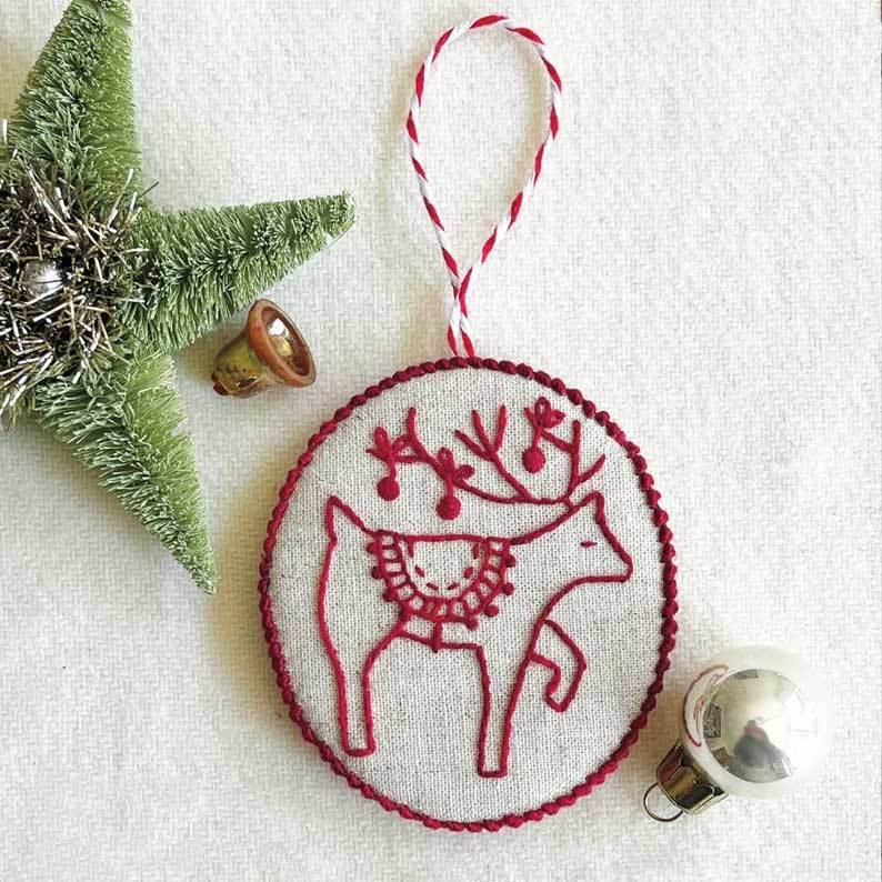 ๐ฅ Hand Embroidery Christmas Ornaments kit