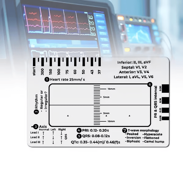 🔥ECG 7 Step Ruler