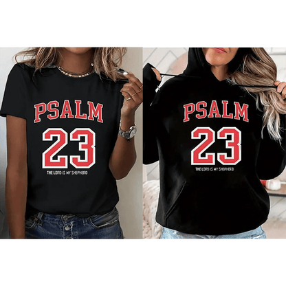 🔥2025 NEW ARRIVAL🔥 - Women's 100% Casual T-Shirt with Psalm 23 Print