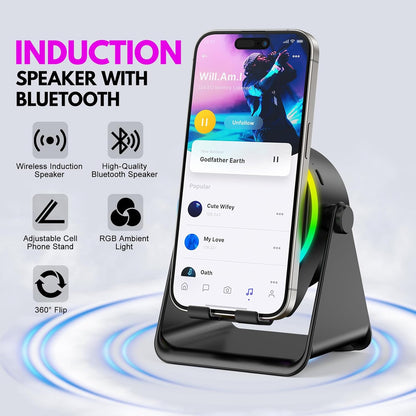 🔥4 IN 1 Wireless Induction Audio Bluetooth Speaker