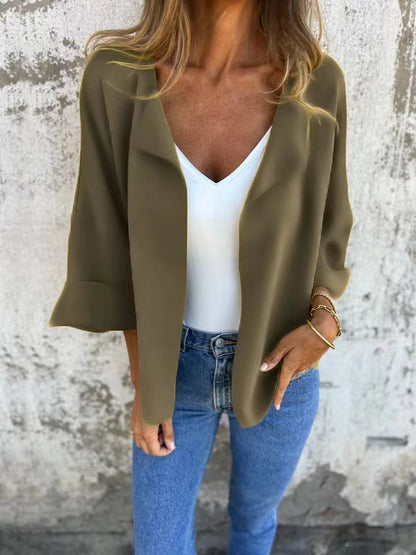 Casual Faux Suede Cardigan