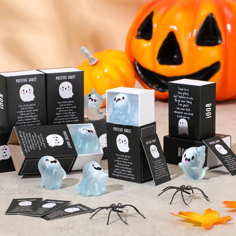 🎃Halloween Sale👻Glow in the Dark Mini Ghost Figures with Box